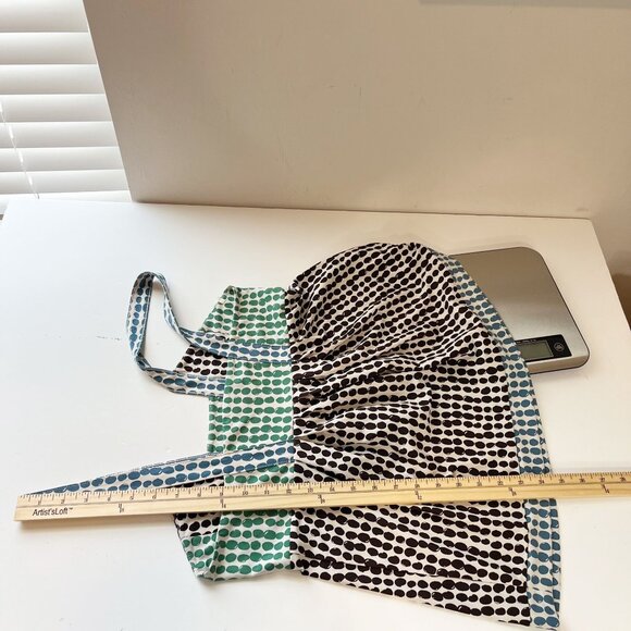 Vintage BCBGMaxAzria Y2K Polka Dot Square Neck Babydoll Tank Top Size Medium - Picture 6 of 6